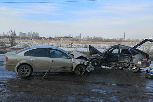 На Урале в лобовом ДТП пострадали четверо детей