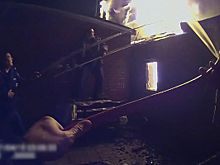 Полицейские УМВД России по Ленинскому городскому округу спасли людей на пожаре