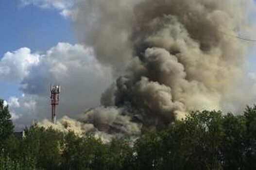 В Ульяновске при пожаре в гараже чуть не взорвались газовые баллоны