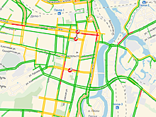 Утром пензенские автомобилисты теряют время в пробках в центре города