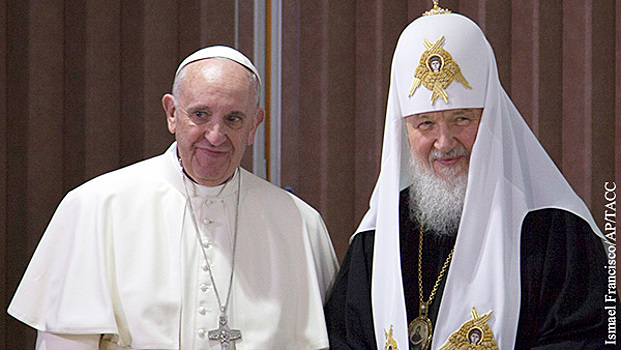 Политолог: Британия санкциями хочет сорвать встречу патриарха Кирилла с Папой Франциском