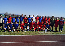 В Сухуме прошел ответный товарищеский матч по футболу между сборными командами военнослужащих ЮВО и Минобороны Абхазии