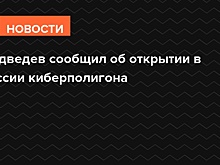 Медведев сообщил об открытии в России киберполигона