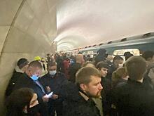На зеленой ветке московского метро встали поезда