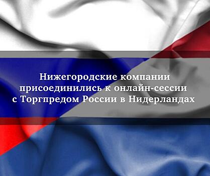 Нижегородские предприниматели обсудили вопросы сотрудничества с Нидерландами