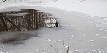 Кайраккумское водохранилище в Таджикистане замерзло