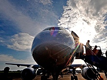 SSJ100 успешно приземлился в Шереметьево