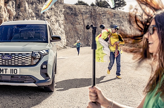 Ford опубликовал тизер пассажирского электровэна E-Tourneo Courier