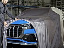 Компания Audi показала на тизере новый электро-кроссовер Audi Q8 E-Tron