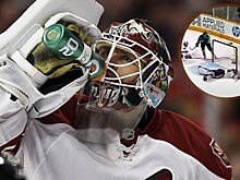 Гениальное спасение русского вратаря Брызгалова. В безнадежной ситуации он остановил Торнтона футбольным прыжком