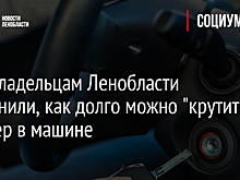Автовладельцам Ленобласти объяснили, как долго можно "крутить" стартер в машине