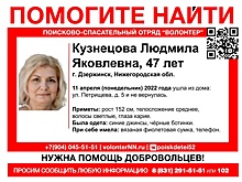 47-летняя Людмила Кузнецова пропала в Дзержинске