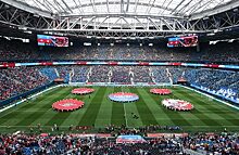 Полный стадион, дождь и «пробки из людей»: в Петербурге проходит Суперкубок России
