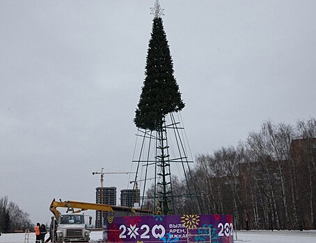 Ижевск вошел в Топ-30 городов России по высоте новогодней ёлки