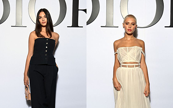 Дочери Венсана Касселя и Джуда Лоу устроили на показе Dior битву образов с вау-корсетами