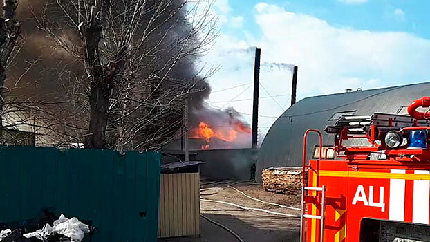 На рынке в Чите произошёл крупный пожар