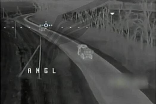 Опубликовано уникальное видео с уничтожившего HIMARS ударного дрона