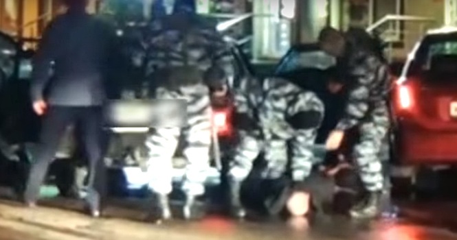 Задержание банды воров в Уфе попало на видео