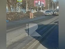 Рязанцы сообщили о проваливающемся асфальте у колодца на Куйбышевском шоссе
