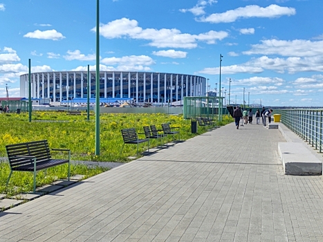 Крыша гейта на стадионе «Нижний Новгород» не выдержала ливня