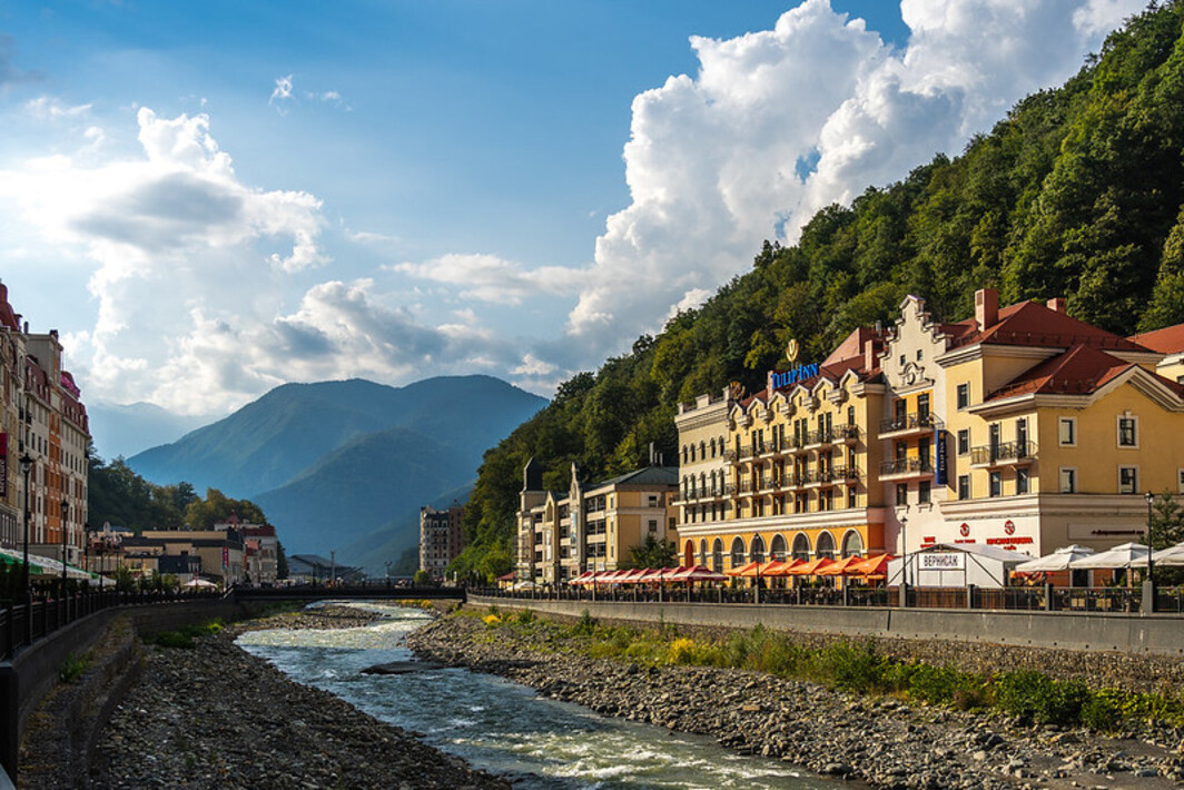 Мост на роза хутор