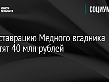 На реставрацию Медного всадника потратят 40 млн рублей