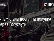 Россиянам стала доступна покупка авто через Госуслуги