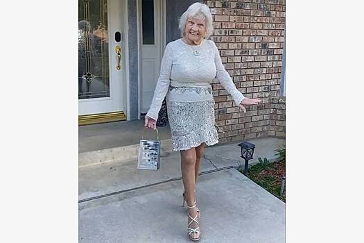 В сети восхитились внешностью 91-летней женщины в молодежном наряде