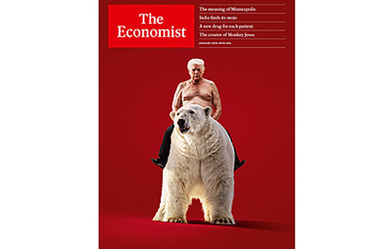 The Economist сделал обложку с Трампом верхом на белом медведе