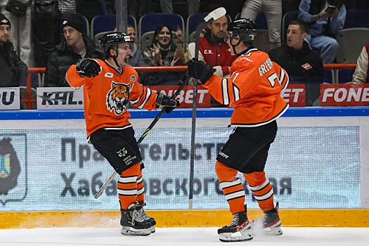«Амур» обыграл «Северсталь» на своём льду благодаря дебютному голу Гребёнкина в КХЛ