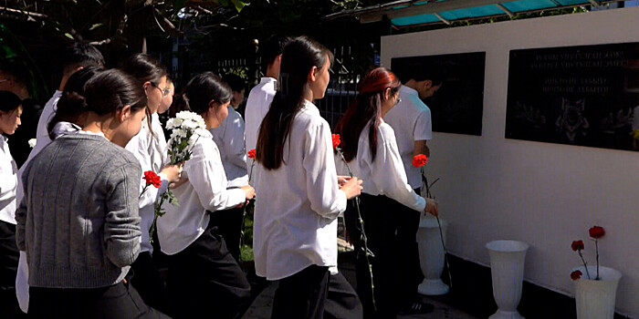 Памятные акции в честь Дня Победы организовали в школах Кыргызстана