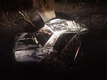 Злостный нарушитель едва не сгорел в машине после ДТП