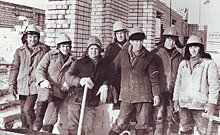 Фотомарафон "100-летие ТАССР": строители 11-го микрорайона Елабуги, 1980-е