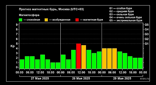 Магнитные бури накроют Ростовскую область с 28 мая