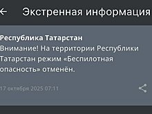 В Татарстане сняли режим "Беспилотная опасность"