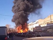 В Рязани горит завод по производству жидкости для розжига