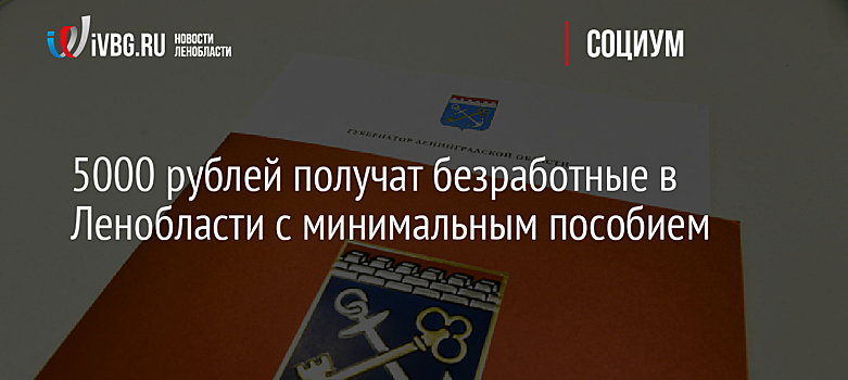 Безработные и самозанятые Ленобласти получат допвыплаты за май