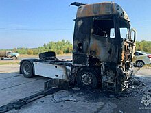 В Афанасьевском районе во время стоянки загорелся грузовик