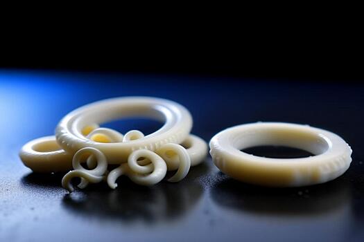 На 3D-принтере распечатали веганские кольца кальмара