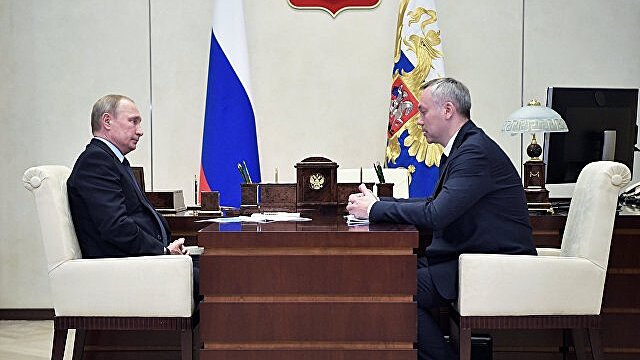 Путин встретился с врио главы Новосибирской области