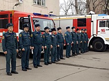 Награждение пожарных за тушение одного из крупных торговых центров г. Москвы