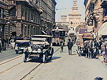Видео: посмотрите на дорожный трафик европейских городов сто лет назад