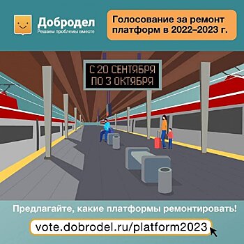 Началось голосование за ремонт 13 железнодорожных станций в Подмосковье