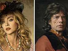 Французский художник рисует портреты знаменитостей в классическом стиле