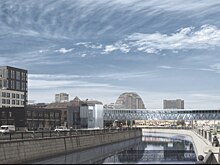 Дом у пешеходного моста: только 14 московских новостроек у воды получат маршруты для прогулок
