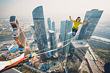 Мировой рекорд на канате между башнями «Москва-Сити». Хайлайн в столице