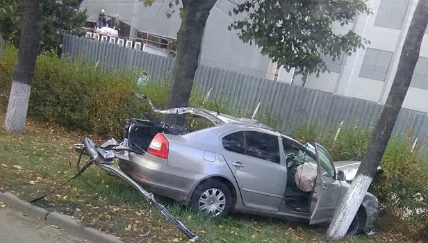 Опубликовано видео смертельного ДТП с участием военного грузовика в Казани