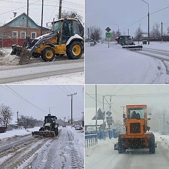 На дорогах Кубани работает свыше 300 снегоуборочных машин