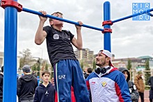 «Трезвая Россия» установила спортивную площадку в сквере Шахидов Махачкалы