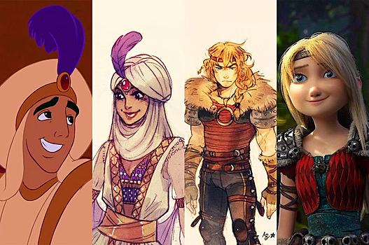 Парням и девушкам из мультфильмов сменили пол